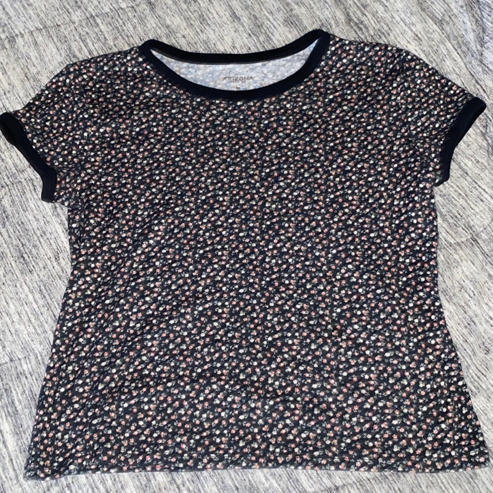 Floral Black Shirt